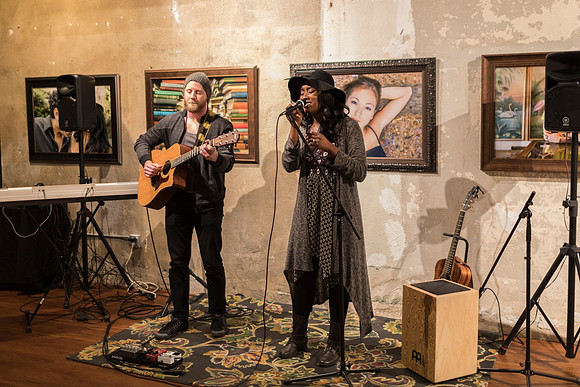 Malynda Hale at Last Friday Songwriter Night